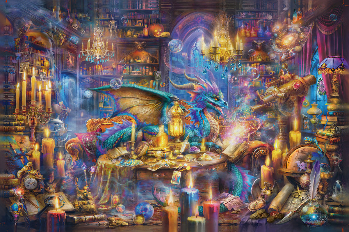 Ravensburger 3000pc - Dragon's Library Fantasy Puzzle