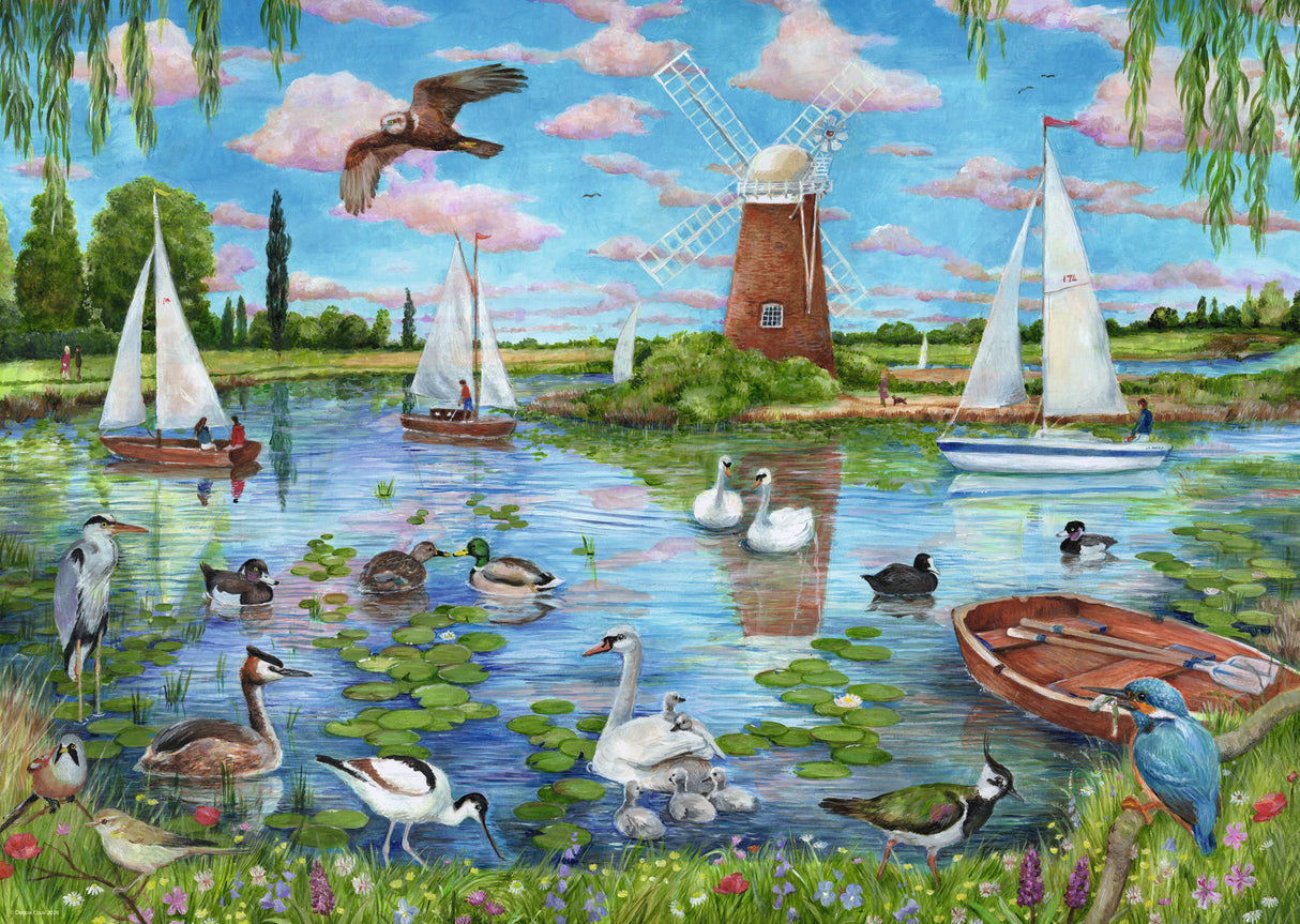 Ravensburger 1000pc - Life Along the Broads Puzzle