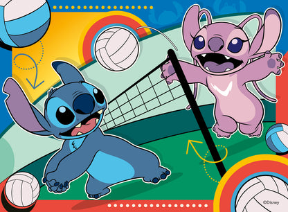 Ravensburger - 4 in a Box - Disney Stitch Sporty Stitch 4 in a Box 12, 16, 20, 24pc Puzzles