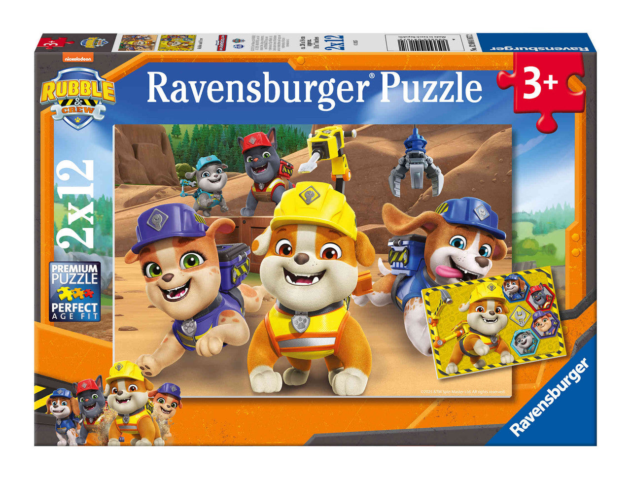 Ravensburger 2x12pc - Rubble & Crew Team in Action! Puzzle