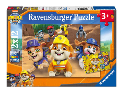 Ravensburger 2x12pc - Rubble & Crew Team in Action! Puzzle