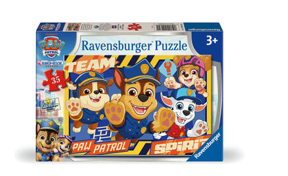 Ravensburger PAW Patrol Best Rescue Ever! 35 piece children's jigsaw puzzle featuring Chase, Marshall, Rubble and Skye