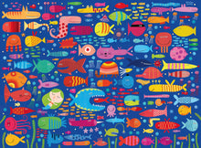 Ravensburger Funny Fish Friends 200 XXL piece children's jigsaw puzzle featuring colourful fish and playful underwater sea creatures
