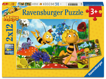 Ravensburger Maja's World 2 x 12 piece children's jigsaw puzzle set with colourful scenes for preschoolers