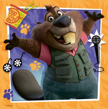 Ravensburger Disney Zootopia 2 A New Mission 3 x 49 piece jigsaw puzzle set featuring Judy Hopps, Nick Wilde and friends