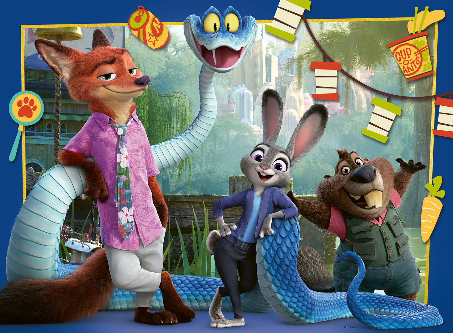 Ravensburger Disney Zootopia 2 Back in Zootopia 100 XXL piece children's jigsaw puzzle featuring favourite Zootopia characters