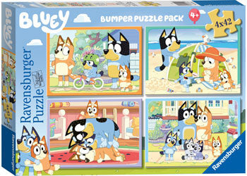Ravensburger 4x42pc - Bluey Gotta Be Done! Puzzle