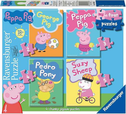 Ravensburger - My First Peppa Pig  2, 3, 4, 5 pc Puzzles
