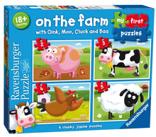 Ravensburger - On the Farm My First Puzzle 2 3 4 5pc