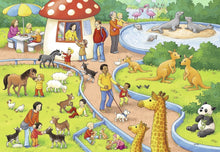Ravensburger 2x24pc - A Day At The Zoo Puzzle