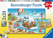 Ravensburger 2x24pc - Seaside Holiday Puzzle