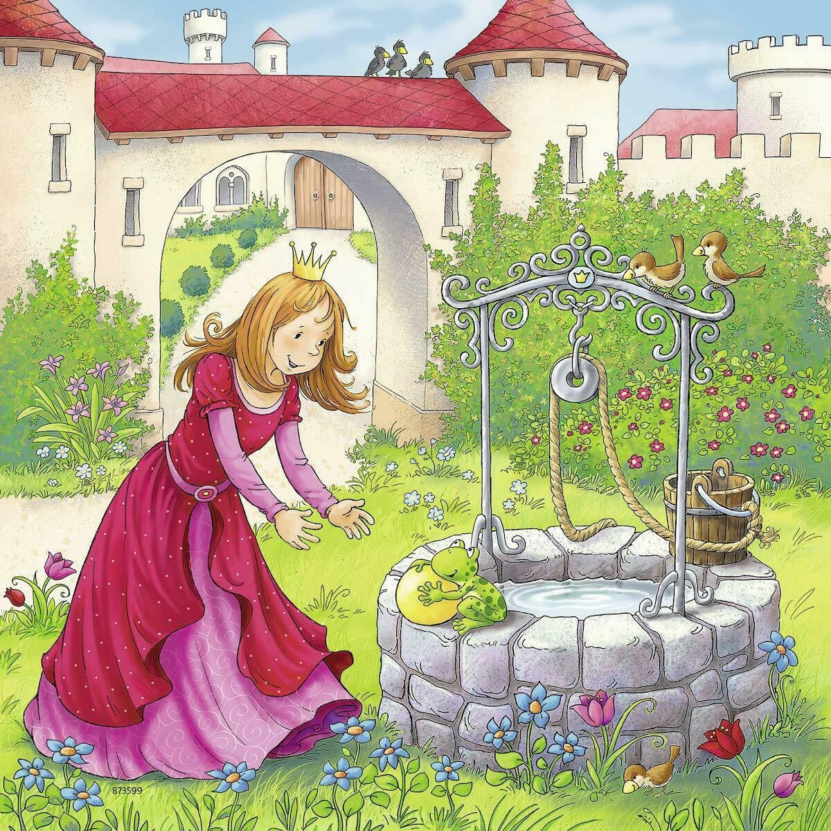 Ravensburger 3x49pc- Rapunzel, Riding Hood and Frog Puzzle