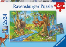 Ravensburger 2x24pc - Cute Forest Animals Puzzle