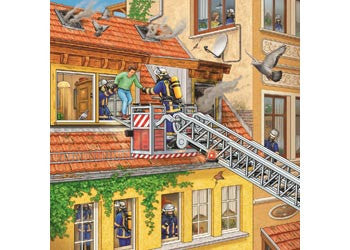 Ravensburger 3x49pc - Fire Brigade Run Puzzle