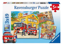Ravensburger 3x49pc - Fire Brigade Run Puzzle