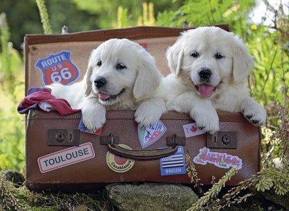 Ravensburger 100pc - Travelling Puppies Puzzle