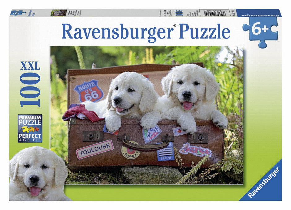 Ravensburger 100pc - Travelling Puppies Puzzle