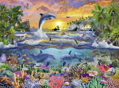 Ravensburger 100pc - Tropical Paradise Puzzle **Slight damaged box**