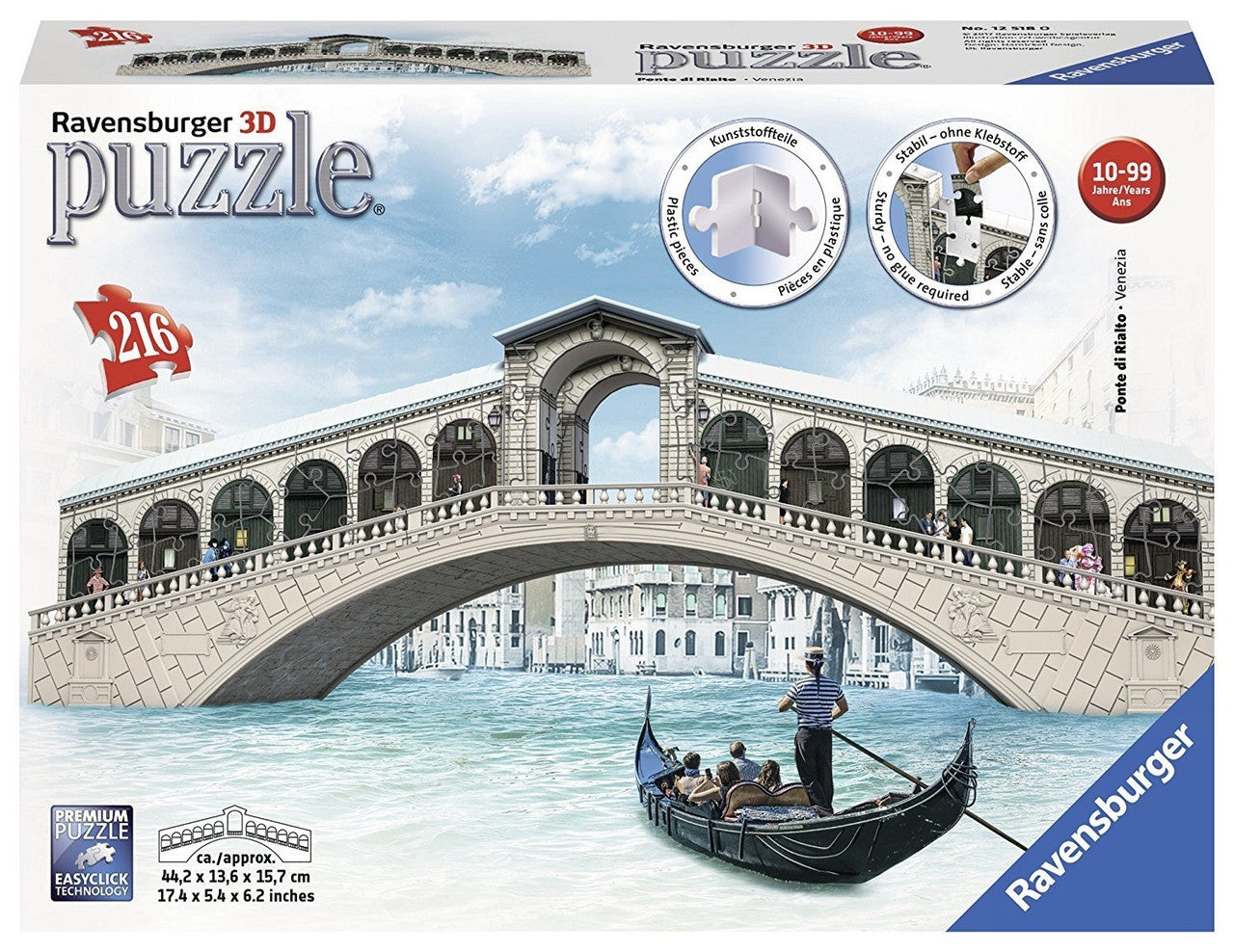 Ravensburger 216pc - Venice's Rialto Bridge 3D Puzzle