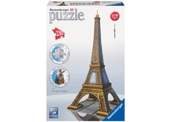 Ravensburger 216pc -  Eiffel Tower 3D Puzzle