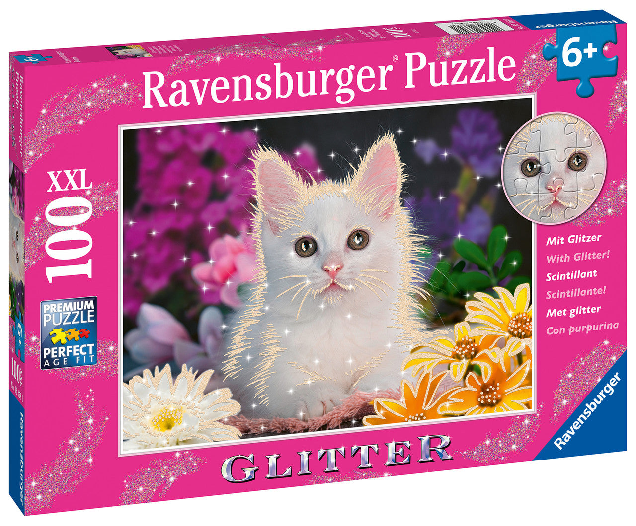 Ravensburger 100pc - Glitter Cat Puzzle