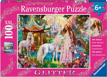Ravensburger 100pc - Princess with Unicorn Glitter Puzzle