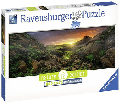 Ravensburger 1000pc Panorama- Nature Edition No.12 Sun over Iceland Puzzle