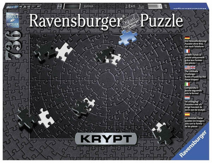 Ravensburger - KRYPT Black Puzzle 736pc