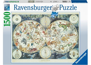 Ravensburger 1500pc - World Map of Fantastic Beasts Puzzle