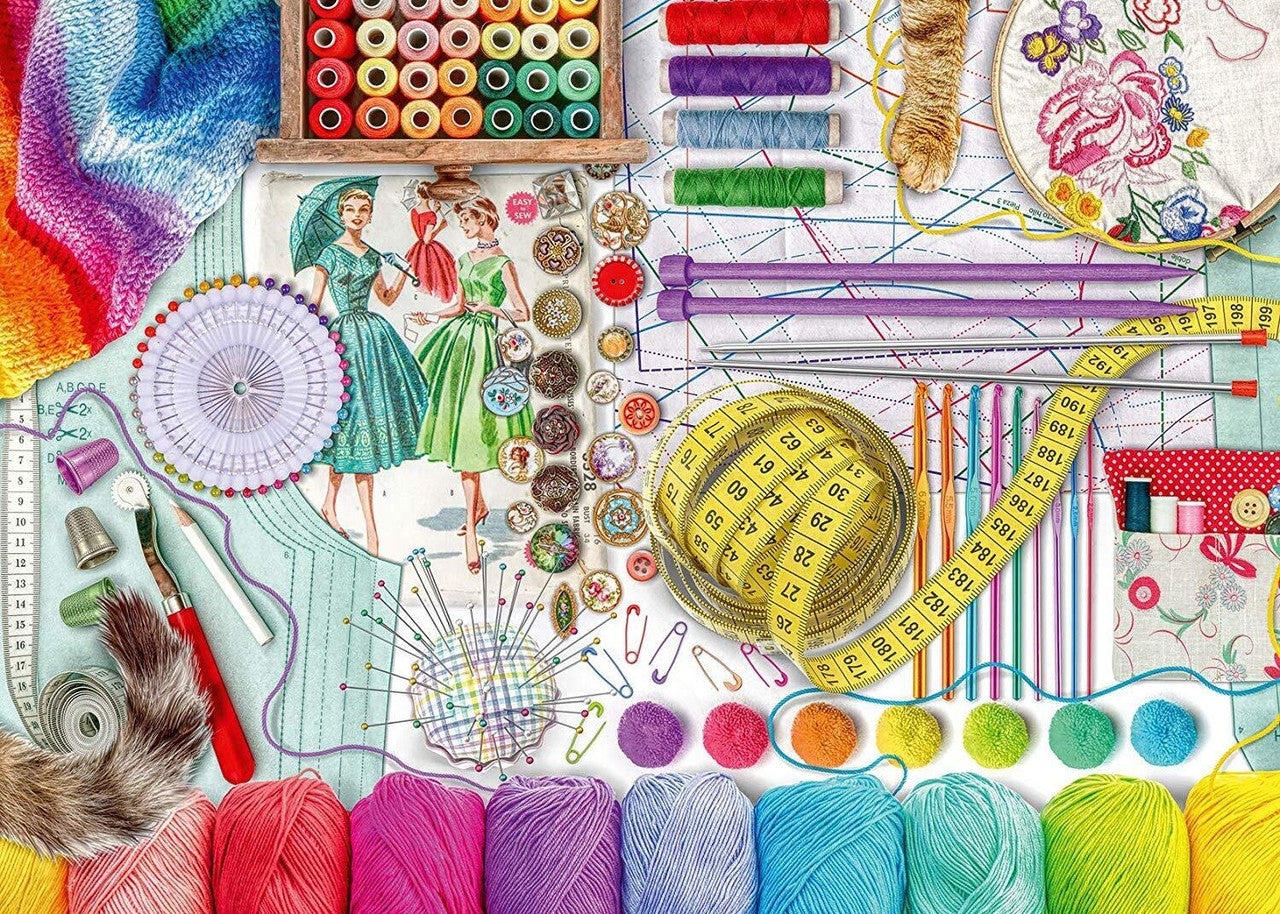 Ravensburger 500pc - Needlework Station Large Format Puzzle