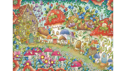 Ravensburger 1000pc Floral Mushroom Houses Puzzle