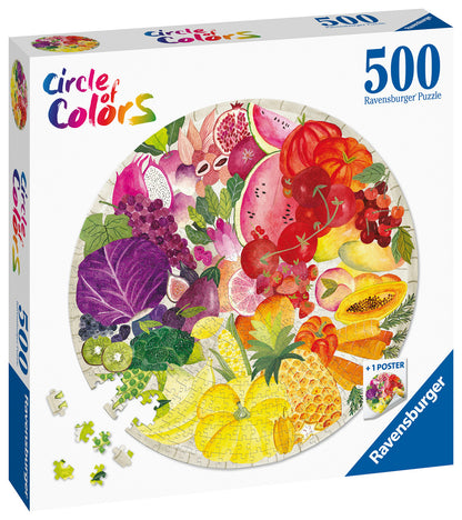 Ravensburger 500pc - Circle of Colors Fruits & Vegetables Puzzle