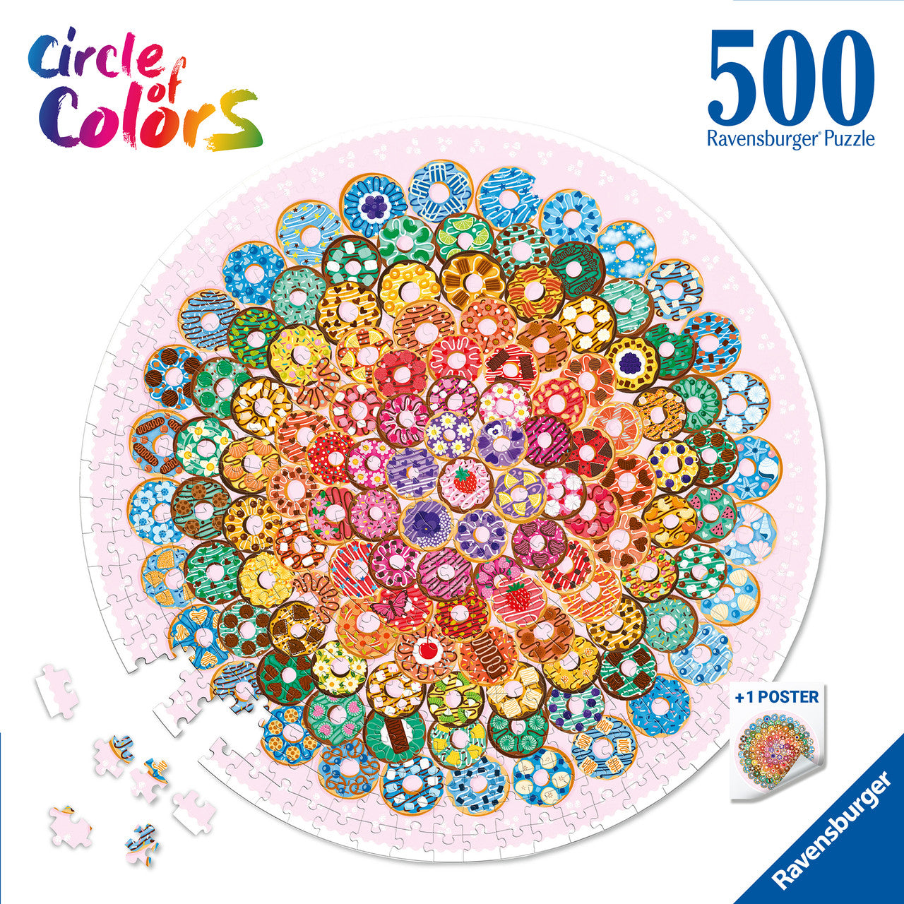 Ravensburger 500pc - Circle of Colors Donuts Puzzle