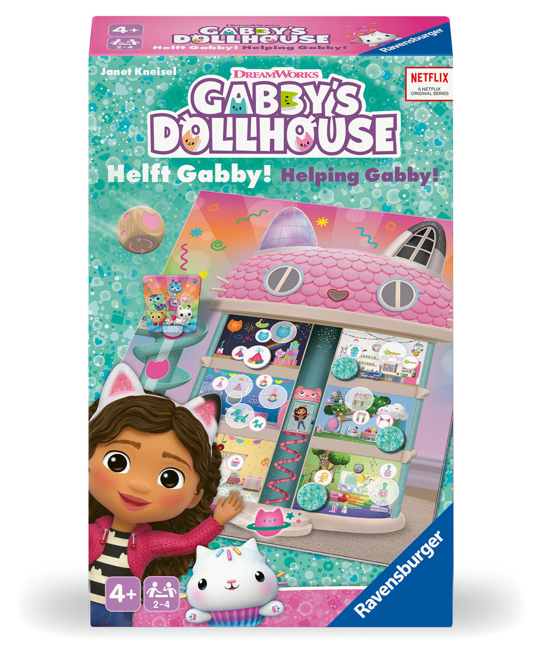 Ravensburger -  Gabby's Dollhouse - Helping Gabby Bring-Along Game