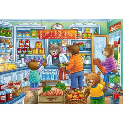 Ravensburger 2x12pc - Let's Go Shopping Puzzle