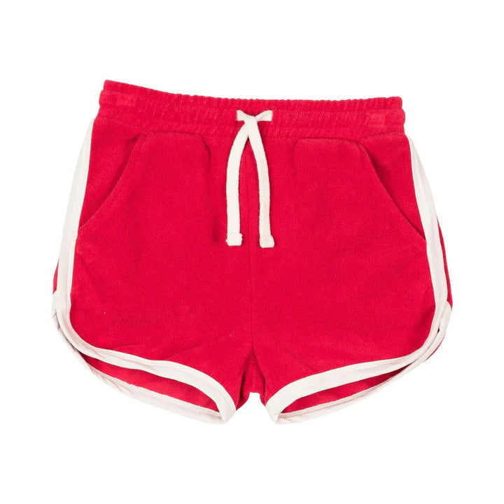 Red Jogger Shorts