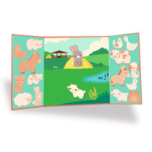 15 thick repositionable farm animal stickers designed for easy handling by toddlers aged 18 months and up