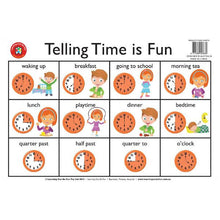 Learning Can Be Fun Telling The Time Placemat