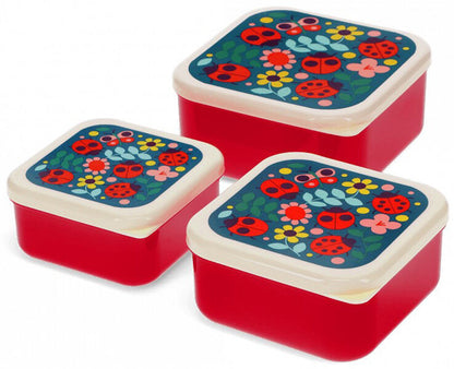 Rex London - Snack Boxes - Ladybird (Set of 3)