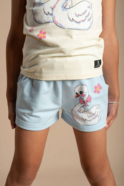 Rock Your Baby - Ribbon Swan Shorts