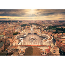 Completed Rome jigsaw puzzle showing grand architecture, historic stonework and Italian street scenes