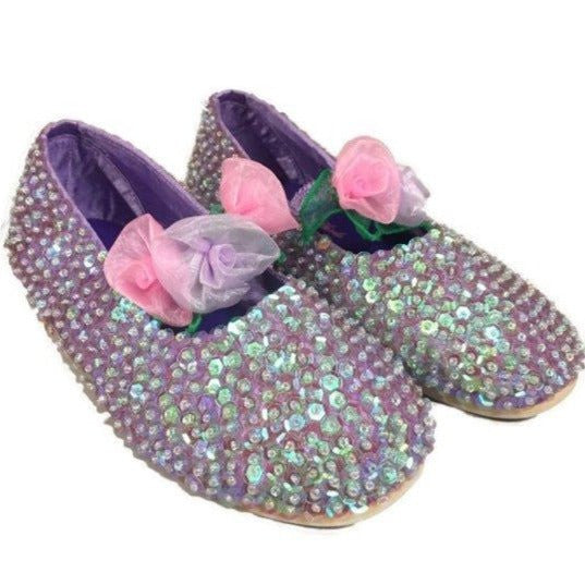 Fairy Girls - Rose Sequin Shoes - Lilac