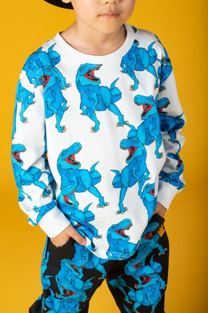 Blue Rex Roar Long Sleeve T-shirt
