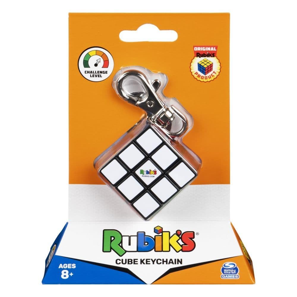 Rubik's Cube Keychain mini twistable puzzle with metal clip