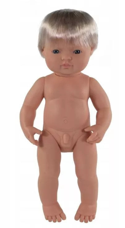 Miniland Doll 38cm - Caucasian Boy Baby Doll