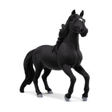Schleich Lusitano Stallion 14918 hand-painted HORSE CLUB horse figurine in a rearing pose with black mane and tail