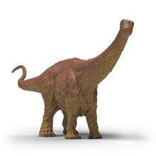 The Schleich Brontosaurus (15051) is a highly detailed hand-painted dinosaur figurine from the Schleich DINOSAURS collection. Measuring 32.7 × 5.5 × 10.8 cm, this impressive model features a long neck, whip-like tail and textured yellow-brown skin inspired by one of the largest herbivorous dinosaurs to ever walk the Earth. Suitable for children aged 3–8 years, it is perfect for imaginative prehistoric adventures, educational activities and dinosaur collections. Designed from durable, high-quality plastic, t
