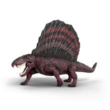 Schleich Dimetrodon 15052 hand-painted prehistoric animal figurine with movable jaw and large red sail
