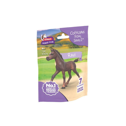 Front packaging for Schleich Collectible Foal Ravi 81479, showing the Horse Club Series 2 branding
