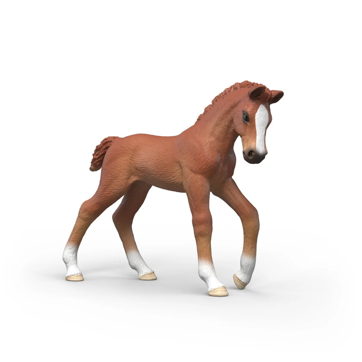 Schleich Collectible Foal Ruby Horse Club figurine photographed side-on on a plain white background